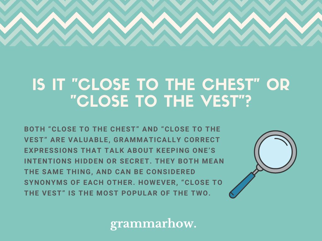 Is It "Close to the Chest" or "Close to the Vest"? TrendRadars