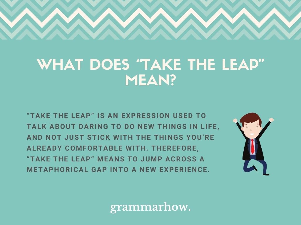 Take The Leap Meaning Example Sentences TrendRadars