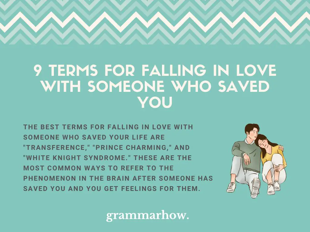 Terms For Falling in Love With Someone Who Saved You
