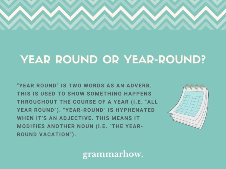 Understanding Year Round vs. Year-Round: Hyphen Guide