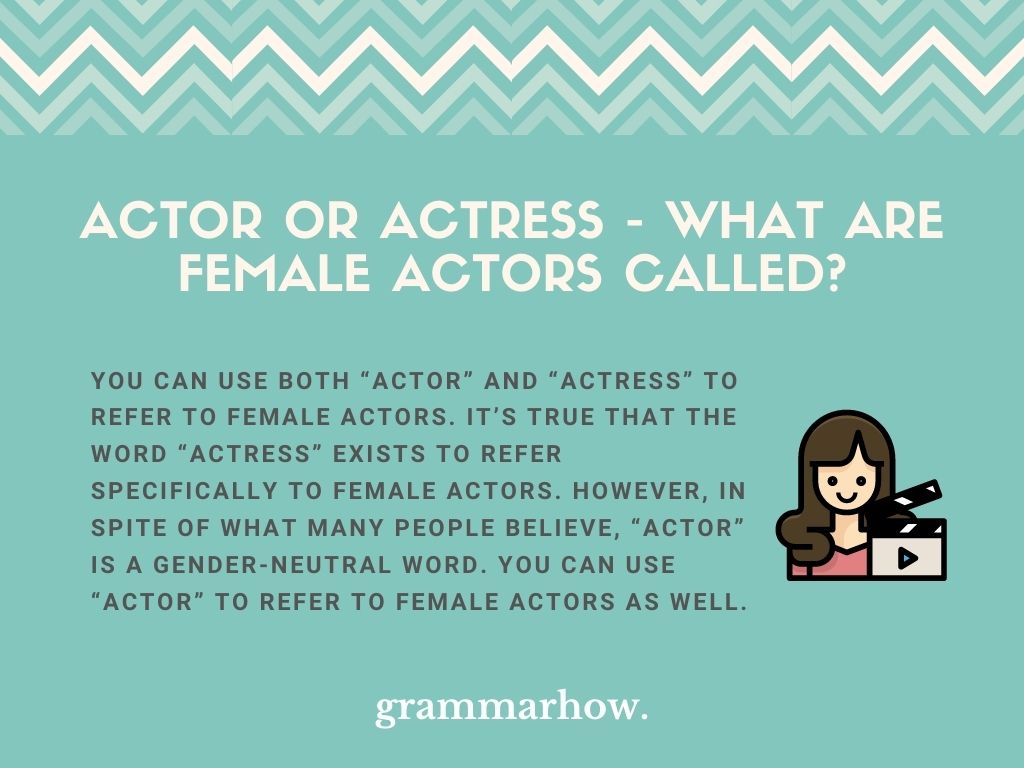 female actor or actress