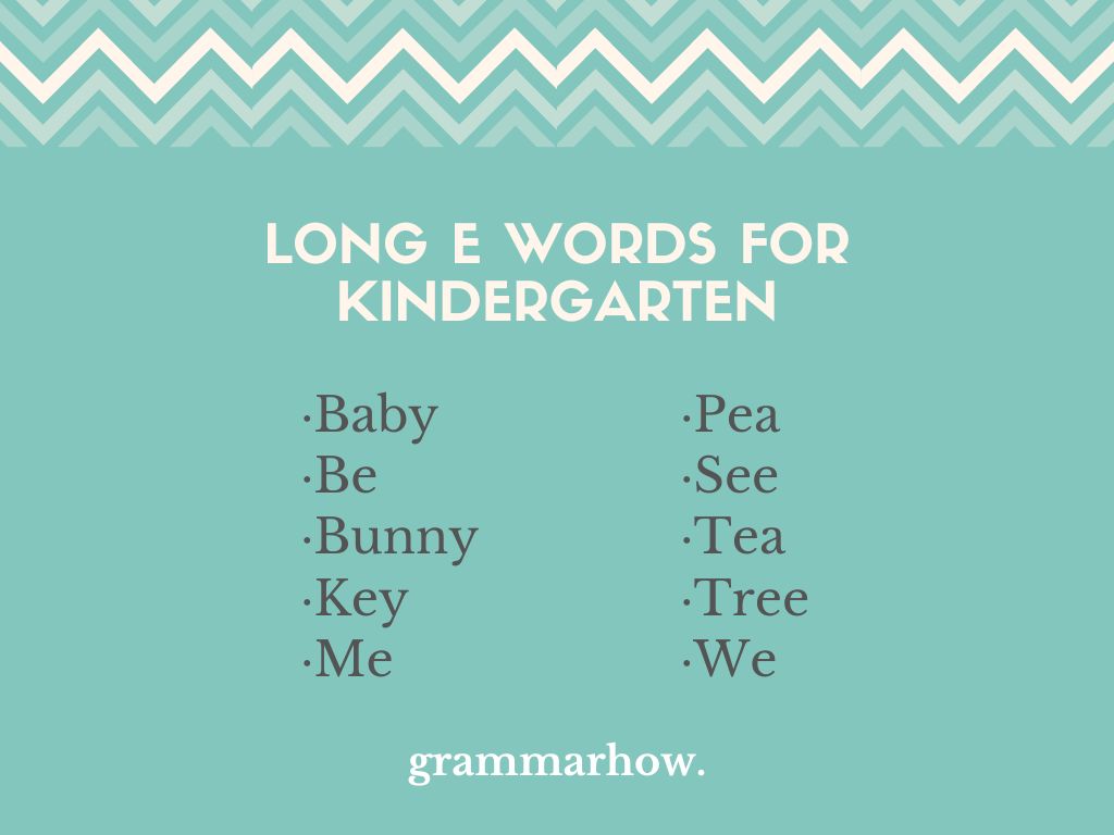 90 Long E Words For Kids PDF List Worksheet TrendRadars