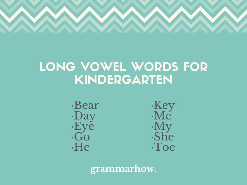 long vowel words