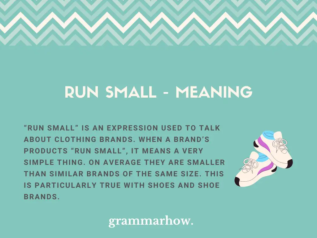 run small meaning