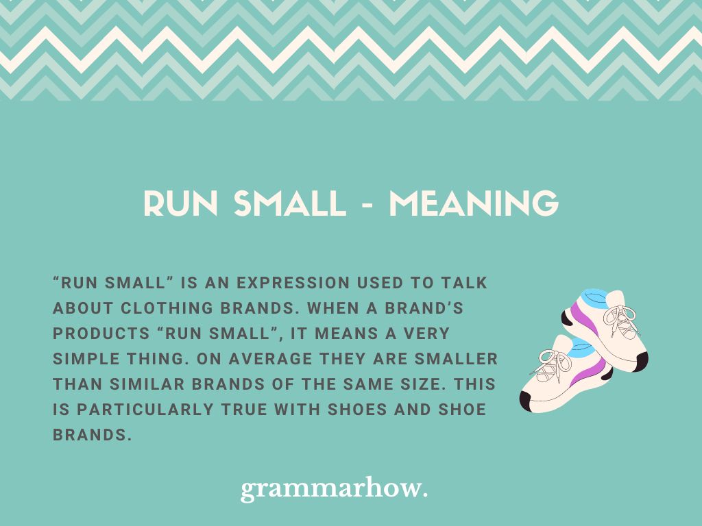 run small meaning