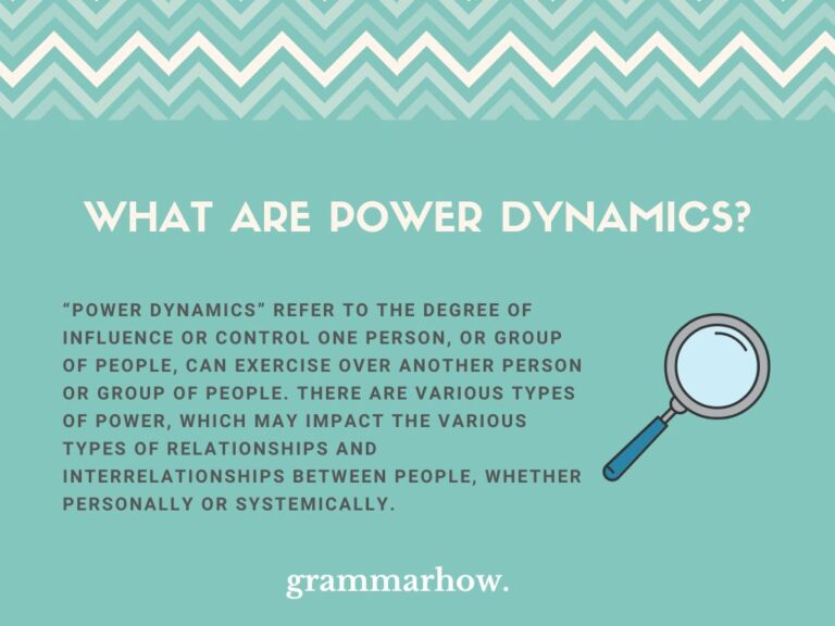 What Are Power Dynamics Meaning Examples 