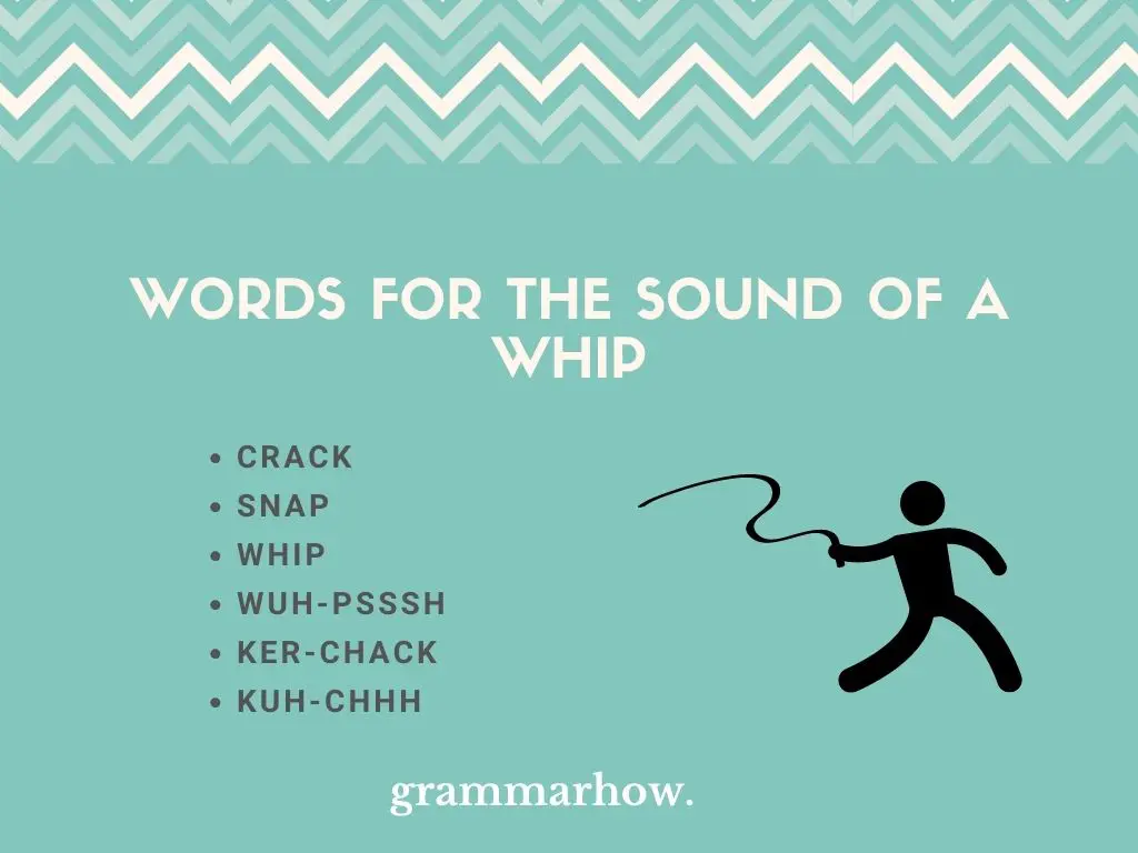 whip sound words