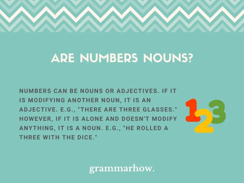Are Numbers Nouns