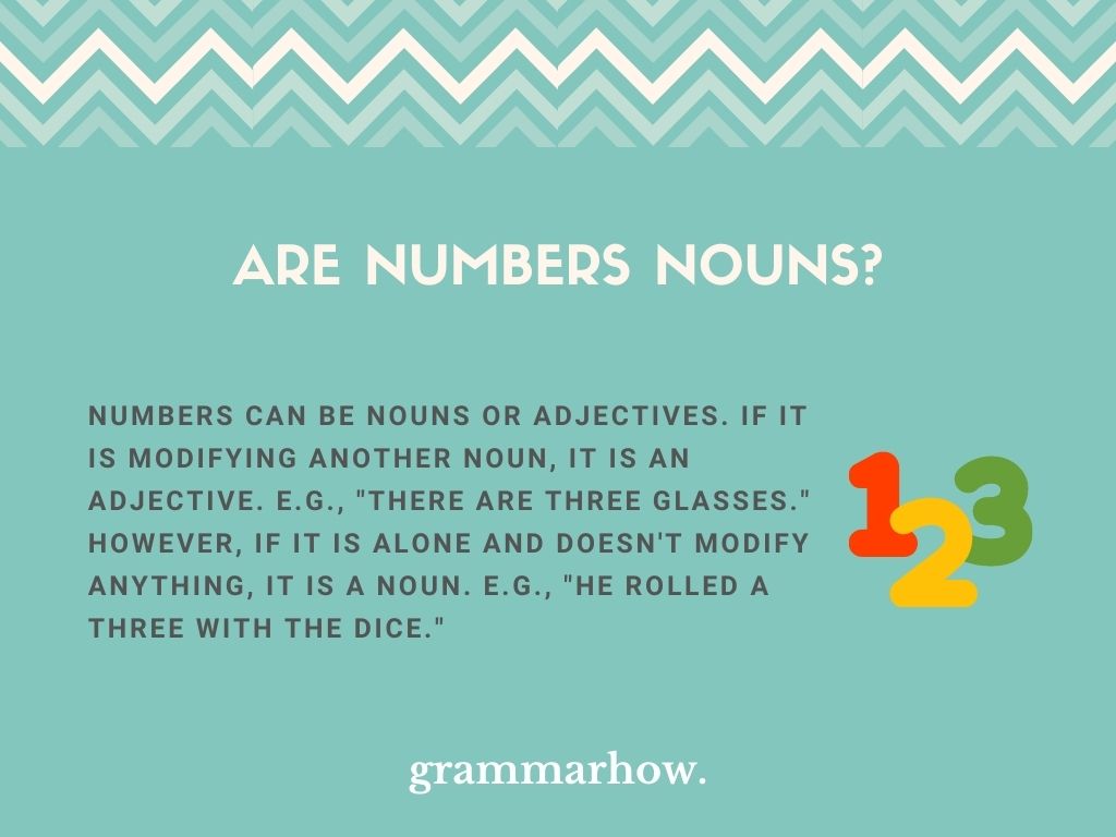 Are Numbers Nouns