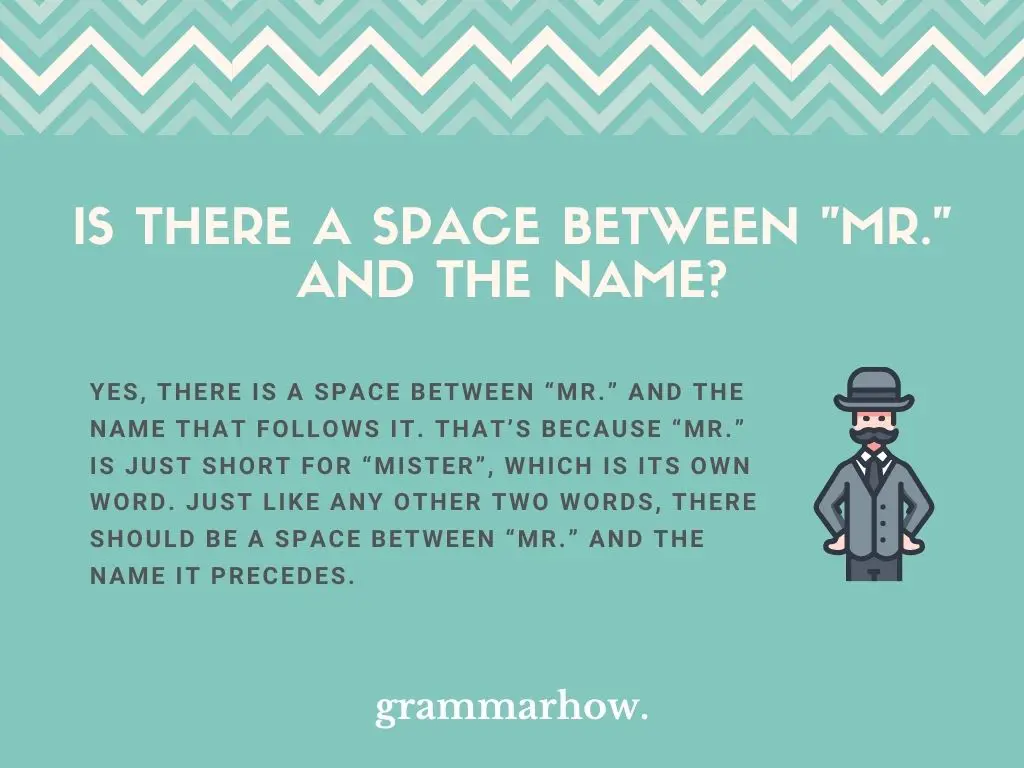 Space Between "Mr." and Name