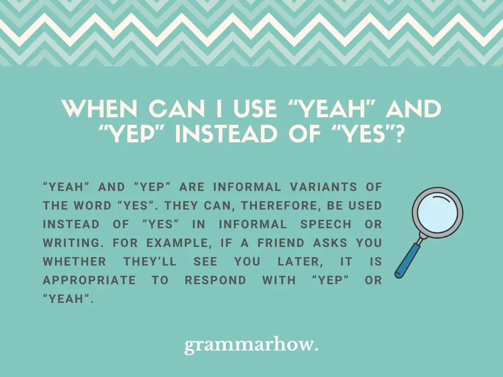When Can I Use “Yeah” and “Yep” Instead of “Yes”? - TrendRadars